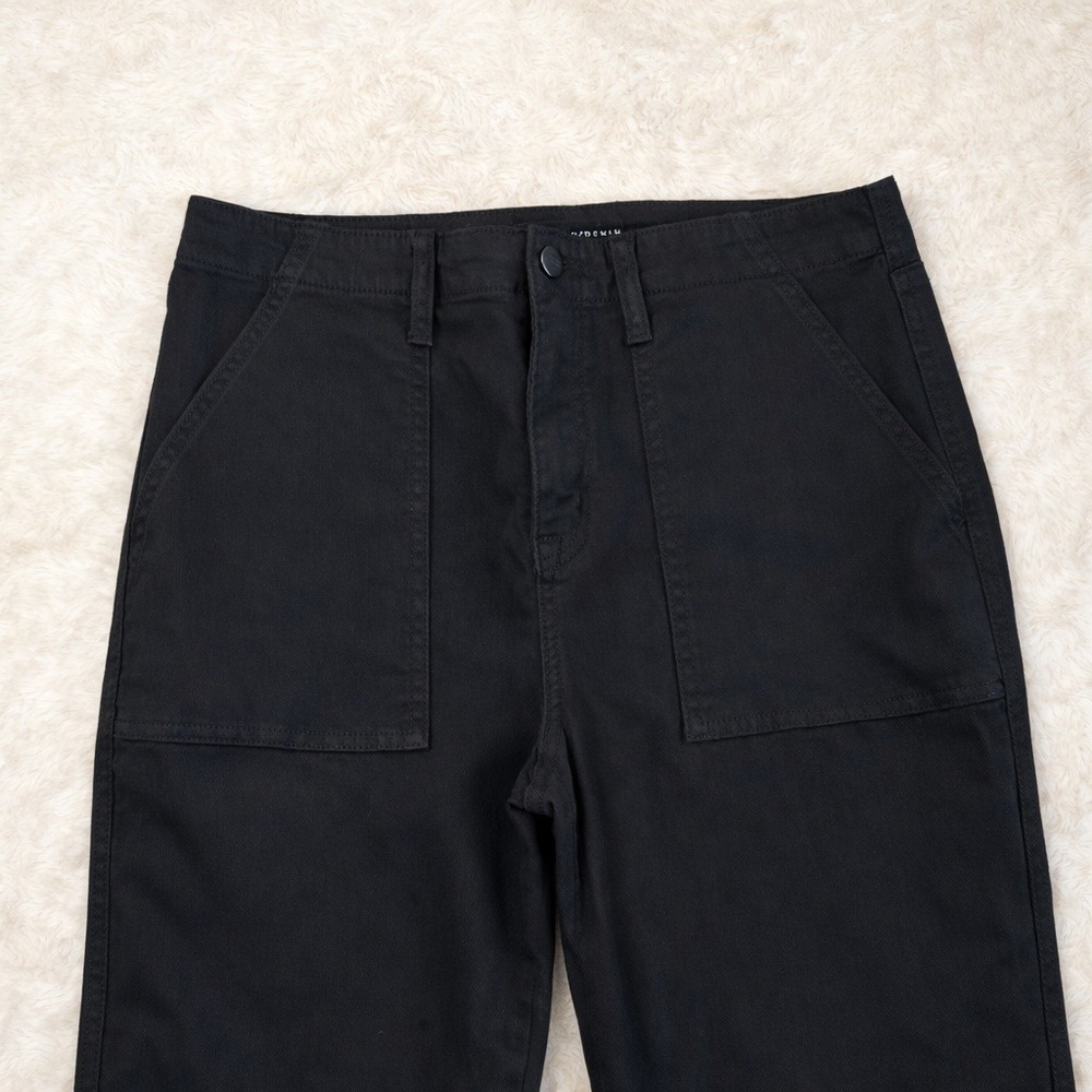 Sanctuary Vacation Black Crop High Rise Flare Jeans 31 Women Utility Streetwear - Picture 4 of 8